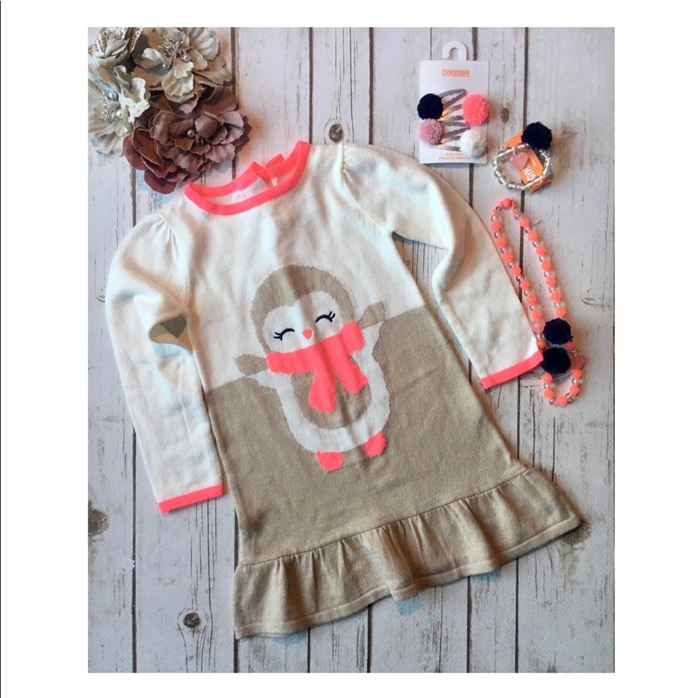 Gymboree 3T Sweater Dress Polar Pink & Accessories